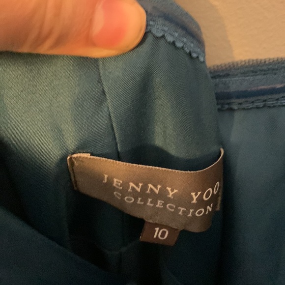 Jenny Yoo Annabelle Blue Bridesmaid Convertible Long Maxi Formal Dress Size 10 - Picture 6 of 12